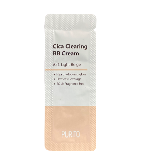 Тестер BB-крем з центеллою PURITO Cica Clearing BB Cream #21 Light Beige 1 g