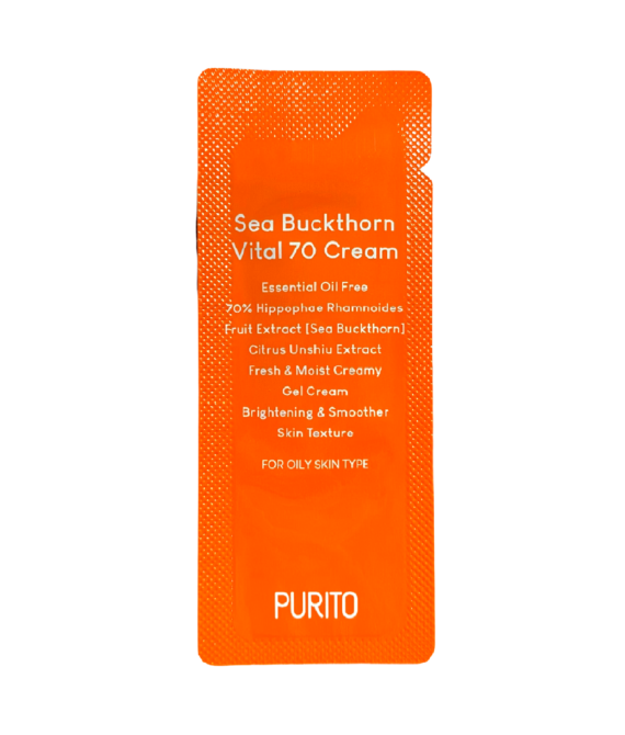 Тестер Вітамінний освітлюючий крем з обліпихою PURITO Sea Buckthorn Vital 70 Cream 1 g