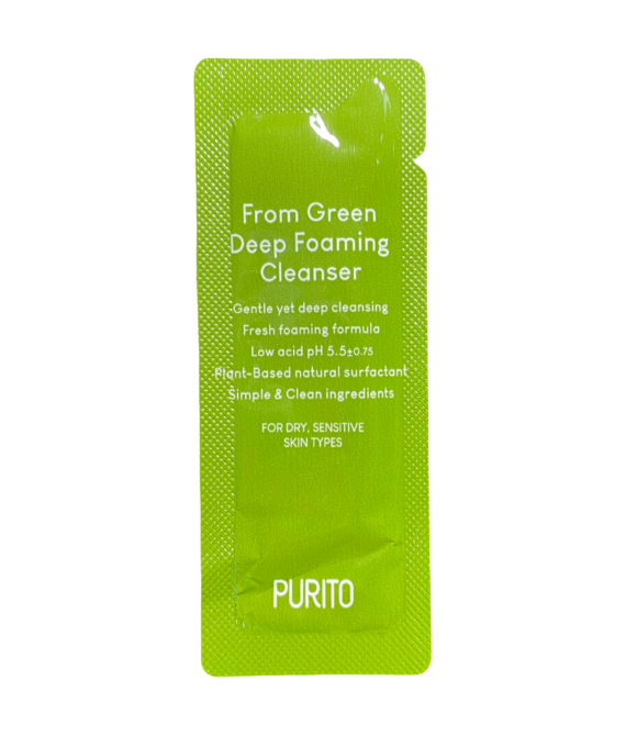 Тестер Пінка для глибокого очищення шкіри PURITO From Deep Foaming Cleanser 1 g