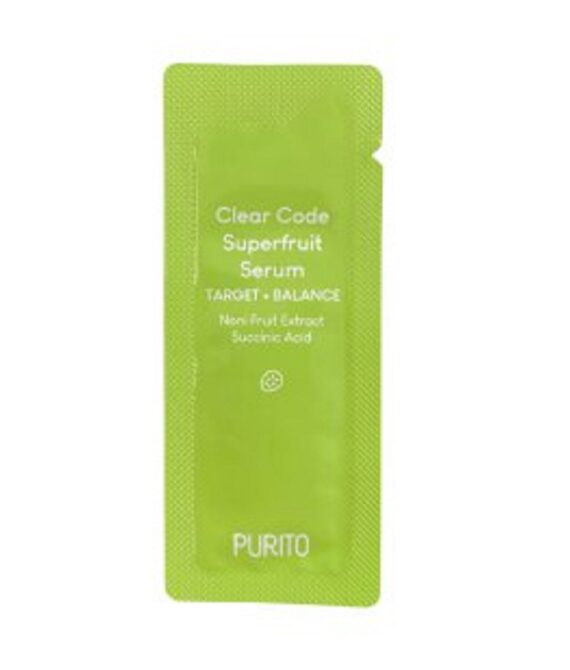 Тестер Балансуюча сироватка для проблемної шкіри PURITO Clear Code Superfruit Serum 1 ml
