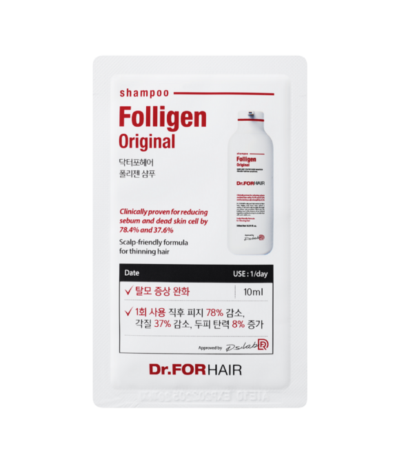 Тестер Зміцнюючий шампунь проти випадіння волосся Dr.ForHair Folligen Shampoo 10 ml