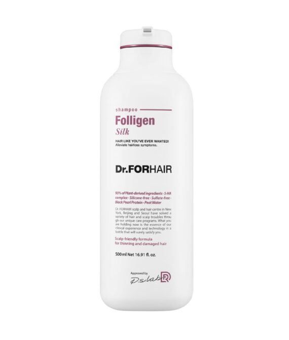 Шампунь для пошкодженого волосся Dr.ForHair Folligen Silk Shampoo 500 ml