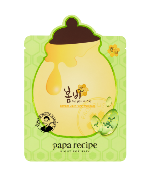 Заспокійлива тканинна маска з екстрактом меду Papa Recipe Bombee Green Honey Mask 25 g
