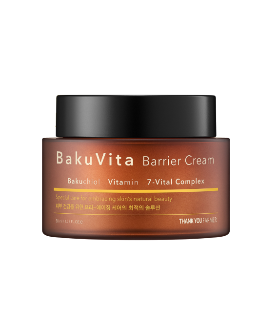 Зволожувальний крем з бакучіолом і вітамінами C та E THANK YOU FARMER BakuVita Barrier Cream 50 ml