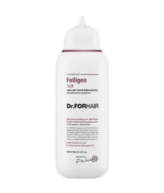 Відновлююча маска-кондиціонер для пошкодженого волосся Dr.ForHair Folligen Silk Treatment 300 ml