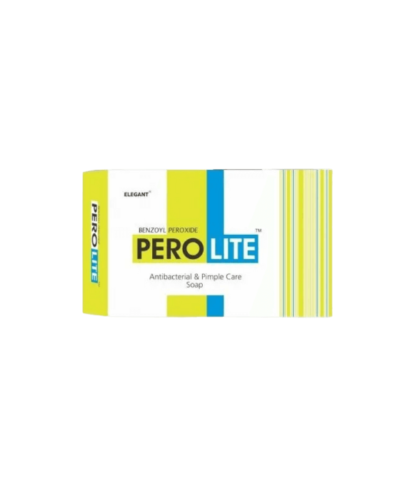 Мило проти акне з бензоїл пероксидом PEROLITE Benzoyl Peroxide Antibacterial & Pimple Care Soap 75 g