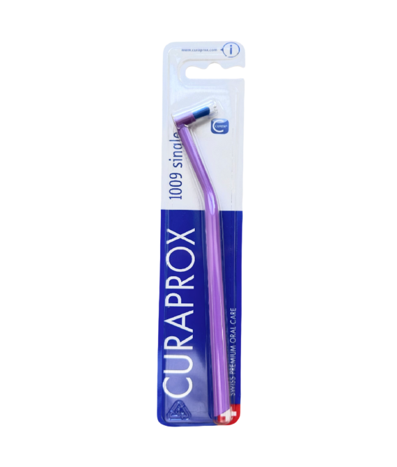 Монопучкова зубна щітка CURAPROX CS 1009 Single & Sulcular Violet