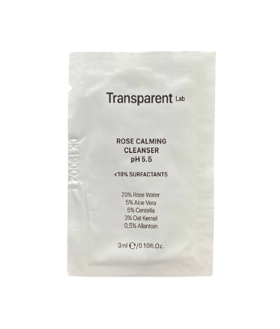 Тестер Ніжний гель для очищення Transparent-Lab Rose Calming Cleanser 3 ml