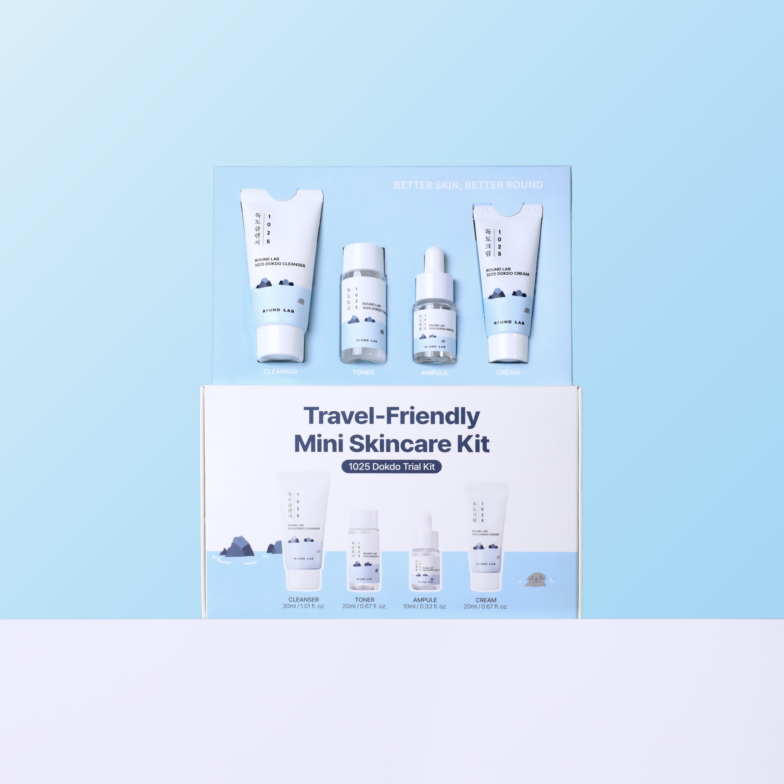 Набір мініверсій засобів з морською водою ROUND LAB 1025 Dokdo Trial Kit - Зображення 2