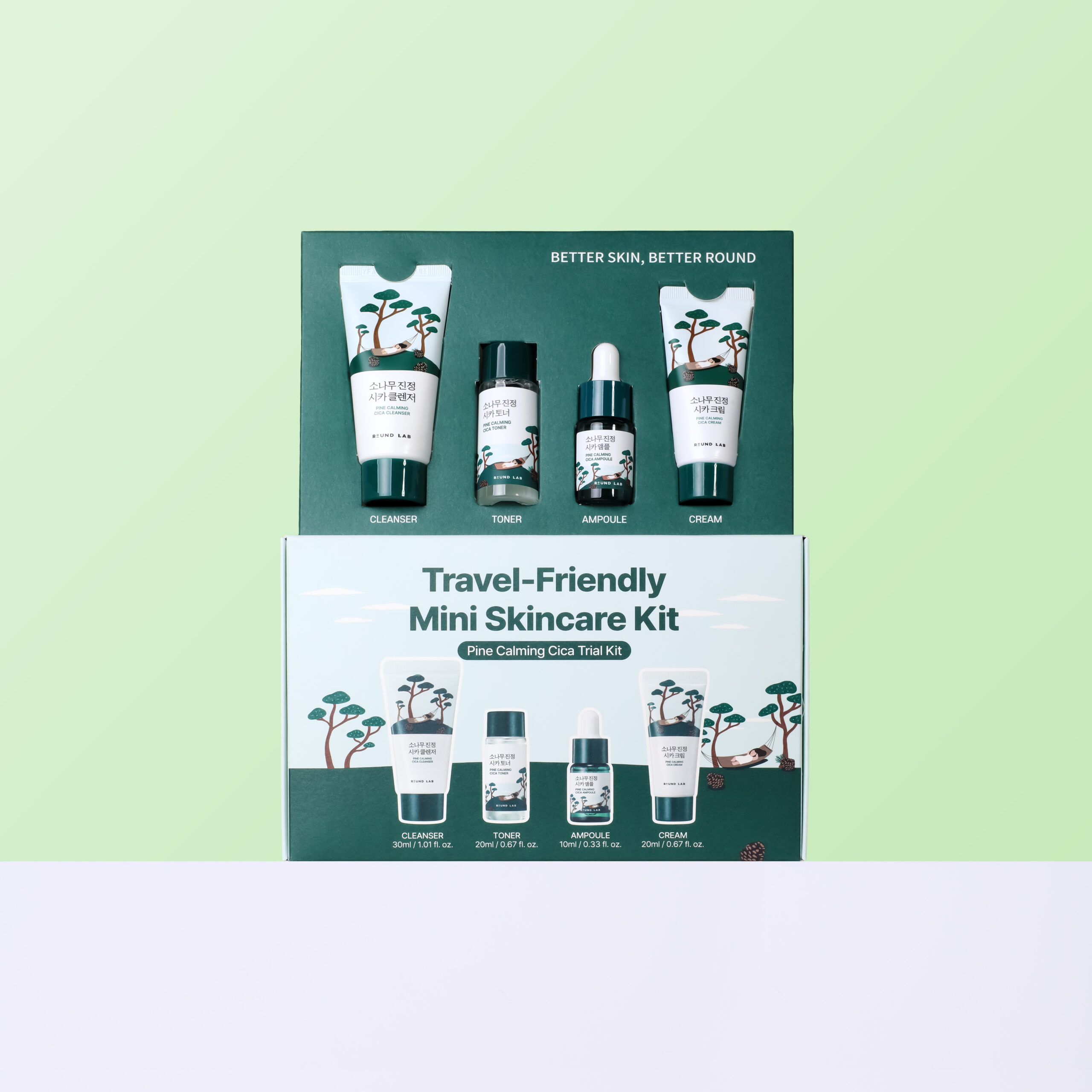 Набір мініверсій засобів з екстрактом голок сосни ROUND LAB Pine