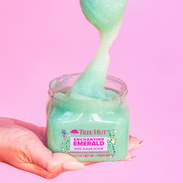Скраб для тіла Tree Hut Enchanting Emerald Sugar Scrub 510 g - Зображення 2