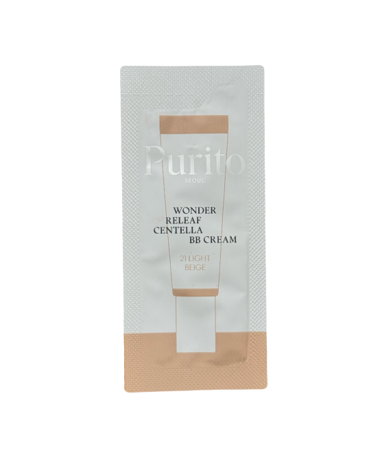 Тестер BB-крем з екстрактом центелли Purito Seoul Wonder Releaf Centella BB Cream 21 Light Beige, 1 g