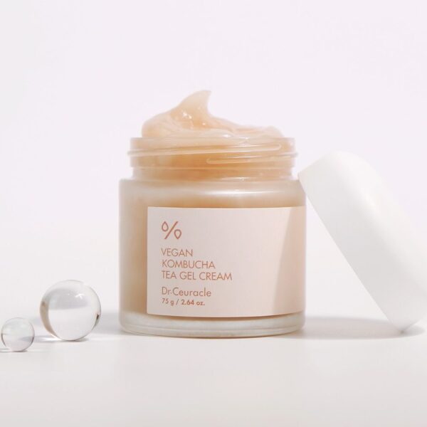 Крем-гель з екстрактом комбучі Dr.Ceuracle Vegan Kombucha Tea Gel Cream, 75 g - Зображення 2
