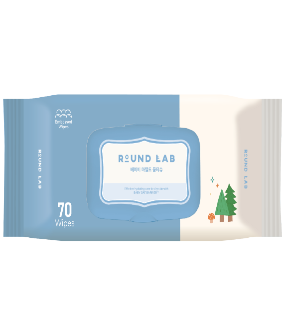 Дитячі очищувальні серветки ROUND LAB Baby Mild Wet Wipes, 70 ea