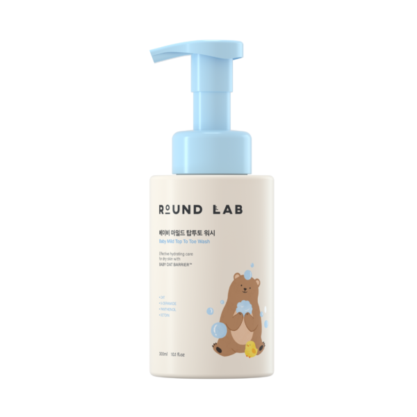 Дитяча пінка для купання ROUND LAB Baby Mild Top To Toe Wash, 300 ml