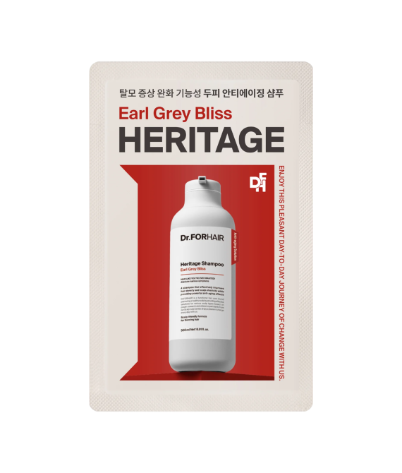Тестер Шампунь для тонкого волосся Dr.FORHAIR Heritage Shampoo Earl Grey Bliss, 10 ml