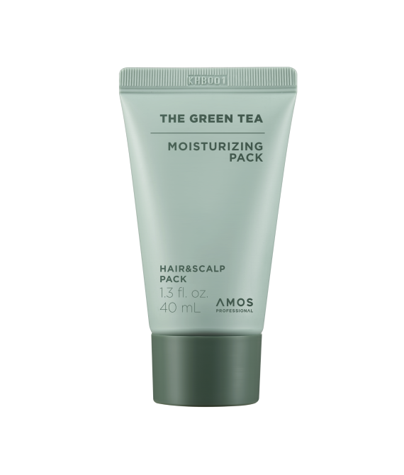 Мініатюра зволожувальної маски для волосся AMOS Professional The Green Tea Moisturizing Pack, 40 ml