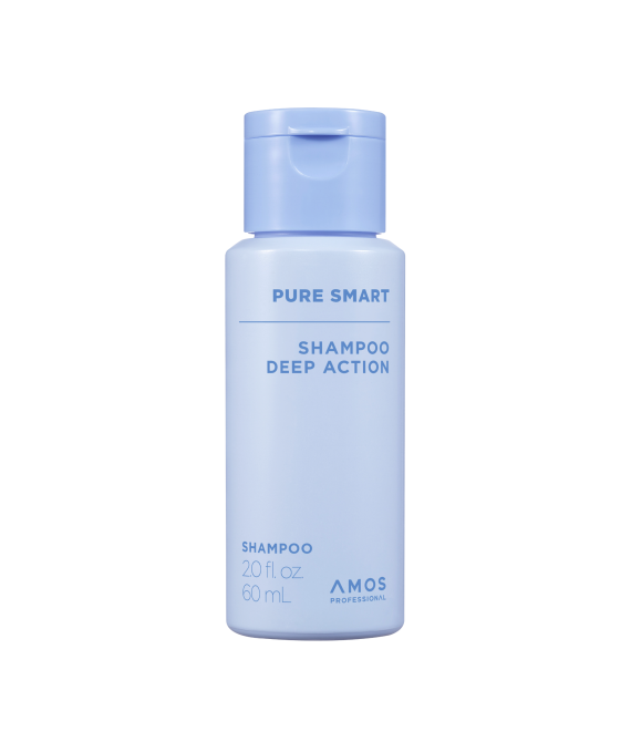Мініатюра шампуню проти лупи інтенсивної дії AMOS Professional Pure Smart Shampoo Deep Action, 60 ml