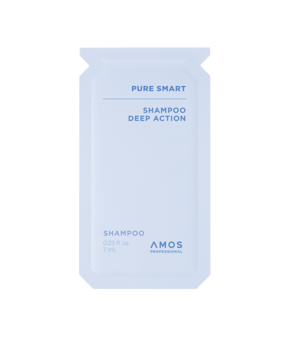 Тестер Шампунь проти лупи інтенсивної дії AMOS Professional Pure Smart Shampoo Deep Action, 7 ml
