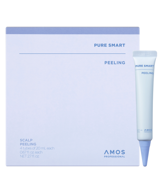 Пілінг-гель для шкіри голови AMOS Professional Pure Smart Peeling, 4×20 ml