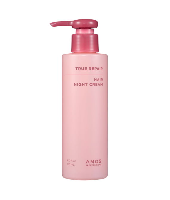 Нічний незмивний крем для сухого та пошкодженого волосся AMOS Professional True Repair Hair Night Cream, 180 ml