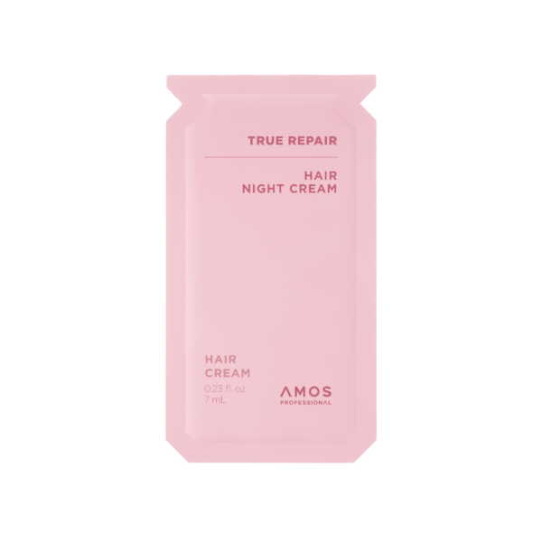 Тестер Нічний незмивний крем для сухого та пошкодженого волосся AMOS Professional True Repair Hair Night Cream, 7 ml