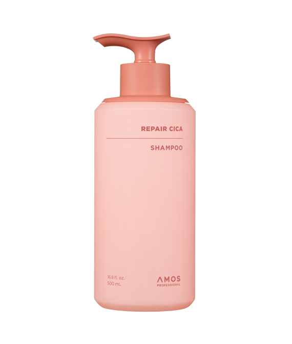 Відновлювальний шампунь для пошкодженого волосся AMOS Professional Repair Cica Shampoo, 500 ml