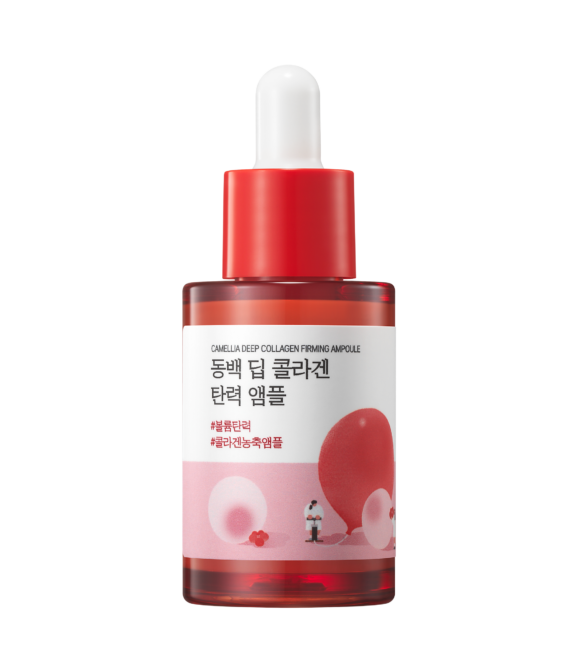 Концентрована сироватка з колагеном ROUND LAB Camellia Deep Collagen Firming Ampoule, 30 ml