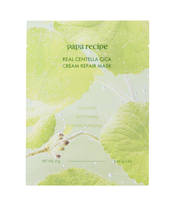 Відновлювальна тканинна маска з екстрактом центелли Papa Recipe Real Centella Cica Cream Repair Mask, 27 g