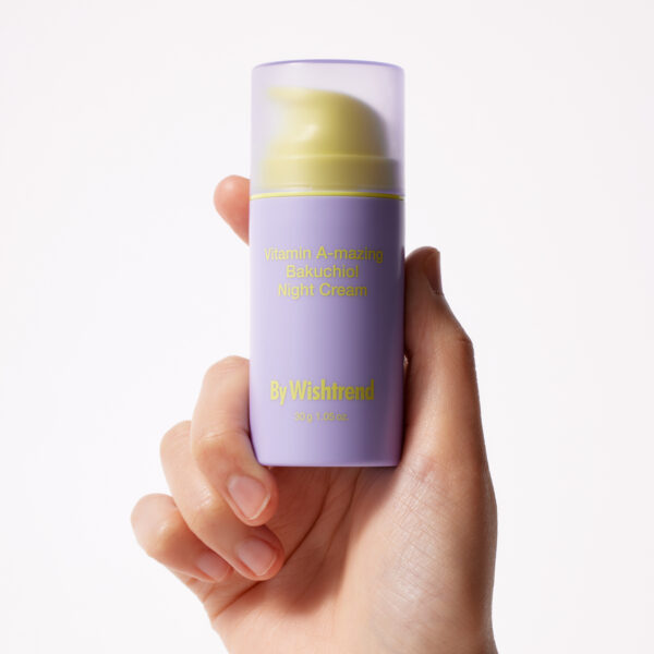 Нічний крем з ретинолом та бакучіолом By Wishtrend Vitamin A-mazing Bakuchiol Night Cream, 30 ml - Зображення 2