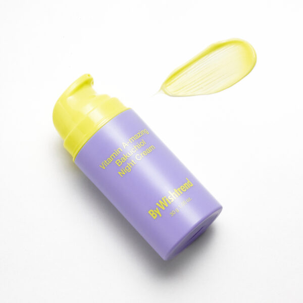 Нічний крем з ретинолом та бакучіолом By Wishtrend Vitamin A-mazing Bakuchiol Night Cream, 30 ml - Зображення 3