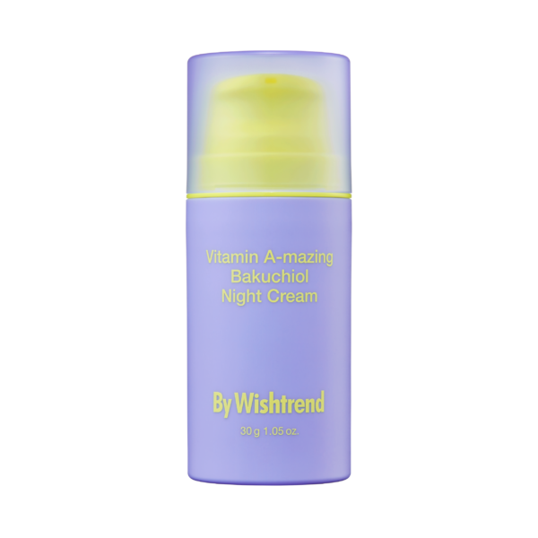 Нічний крем з ретинолом та бакучіолом By Wishtrend Vitamin A-mazing Bakuchiol Night Cream, 30 ml