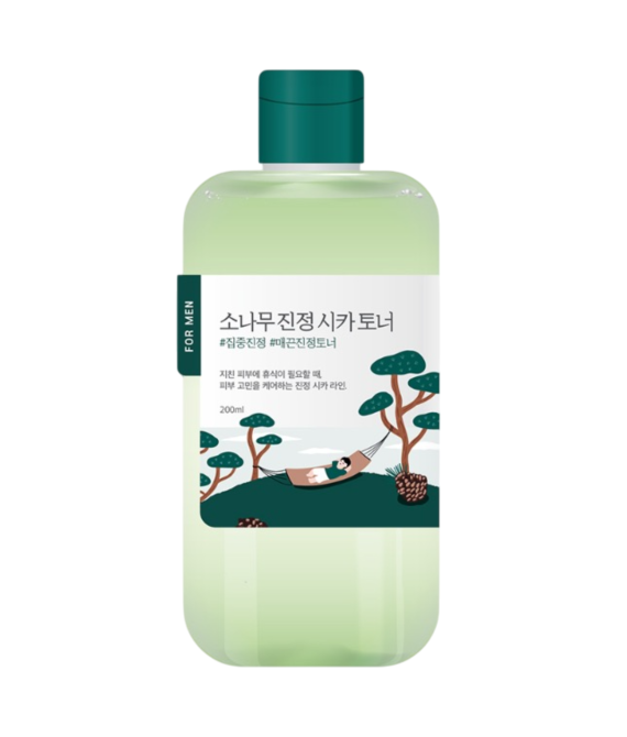 Заспокійливий тонер для чоловіків ROUND LAB For Men Pine Calming Cica Toner, 200 ml