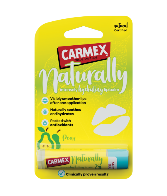 Бальзам для губ у стіку зі смаком груші Carmex Naturally Intensely Hydrating Lip Balm Pear 4,25 g