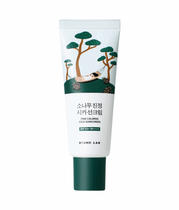 Сонцезахисний крем з екстрактом голок сосни ROUND LAB Pine Calming Cica Sunscreen, 40 ml