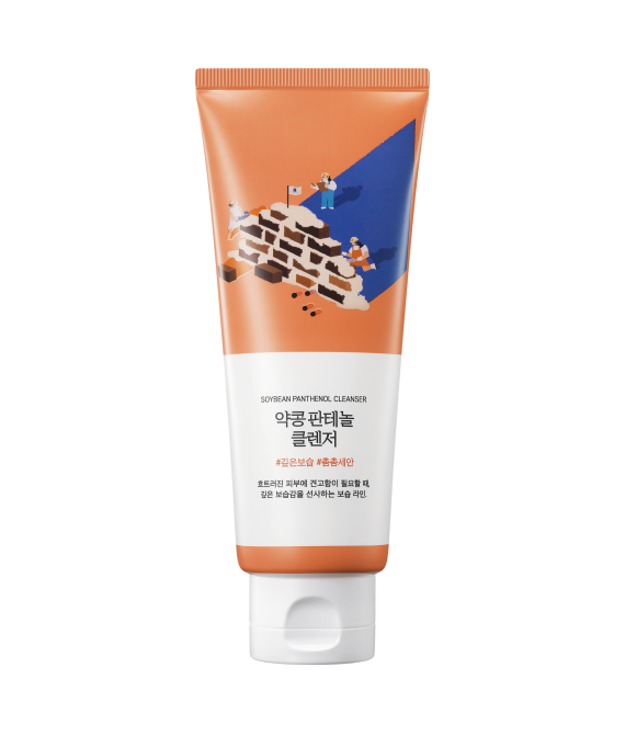 Пінка для умивання з екстрактом соєвих бобів та пантенолом ROUND LAB Soybean Panthenol Cleanser, 150 ml