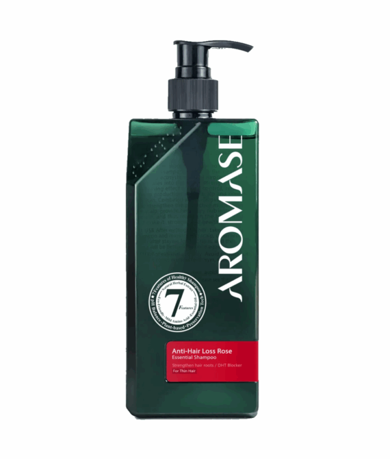 Шампунь для тонкого та ослабленого волосся з екстрактом троянди Aromase Anti-Hair Loss Rose Essential Shampoo, 400 ml