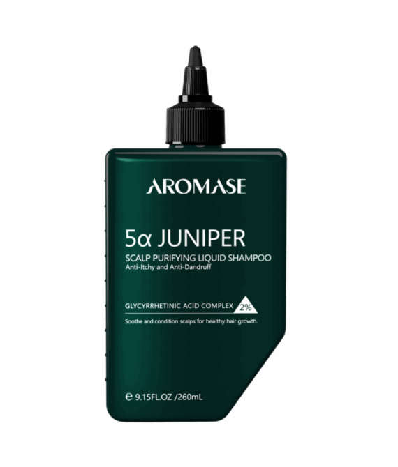 Рідкий пілінг-шампунь для шкіри голови Aromase 5α Juniper Scalp Purifying Liquid Shampoo, 260 ml