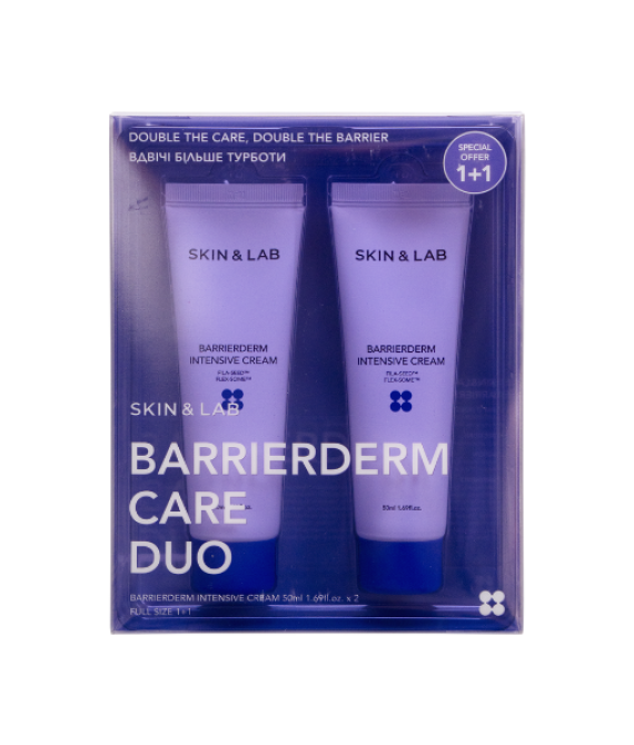 Набір бар’єрних кремів SKIN&LAB Barrierderm Care Duo Set, 50+50 ml